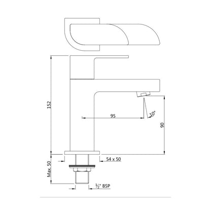Jaquar Table Mounted Regular Basin Tap Alive ALI-SSF-85001 - Stainless Steel