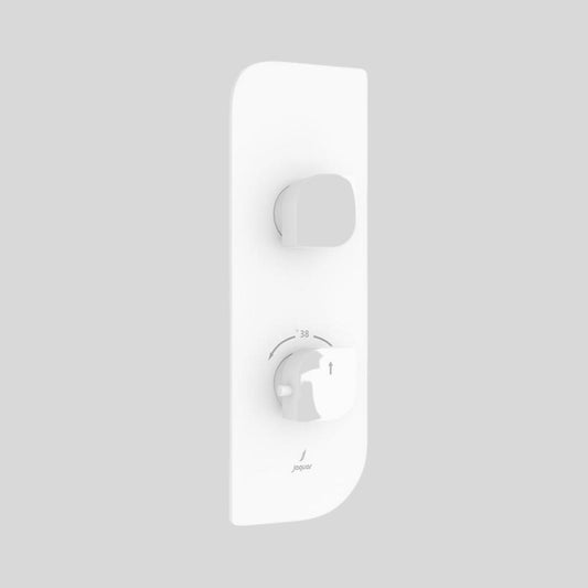 Jaquar 1 Way Thermostatic Diverter Alive ALI-WHM-85661 Normal Flow - White Matt Finish