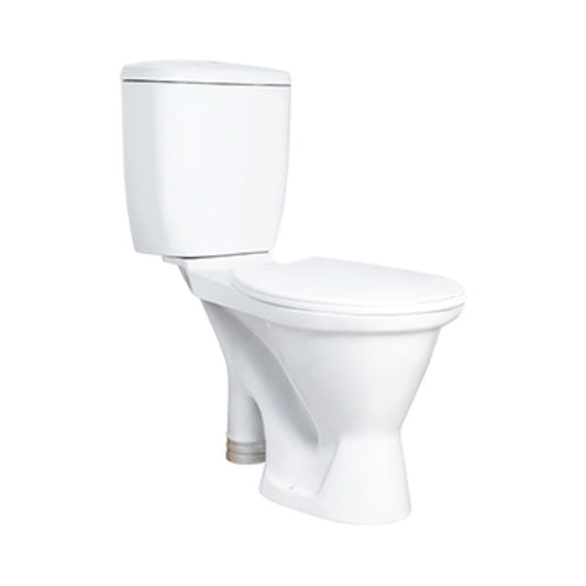 Hindware Floor Mounted White 2 Piece WC Alpha S-100 20100 WHITE with S-Trap
