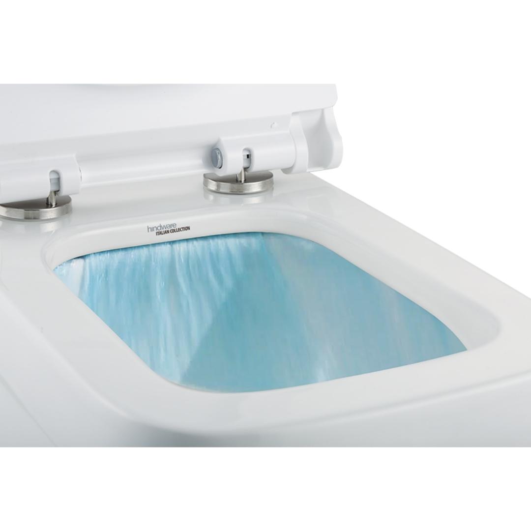 Hindware Wall Mounted White Closet WC Amazon Aquasheet 92538 WHITE with P-Trap