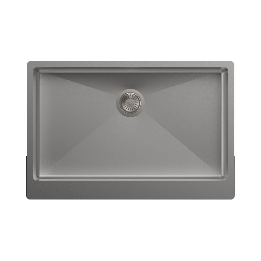 Carysil Stainless Steel Sink Apron APPRON RADIUS 1.2 MM 33 X 22 X 9 ( 33 x 22 inches ) - Matt