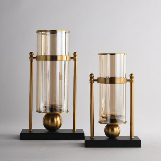 Sleek Glass Cylinders Flower Vase