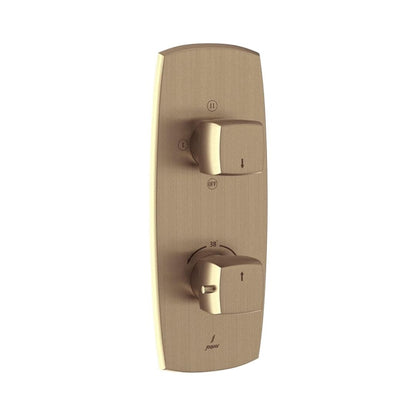 Jaquar 3 Way Thermostatic Diverter ARC ARC-GDS-87683 Normal Flow - Gold Dust Finish