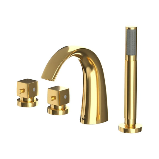 Jaquar 2 Way Thermostatic Bath Tub Filler ARC ARC-GLD-87677 Normal Flow - Full Gold Finish