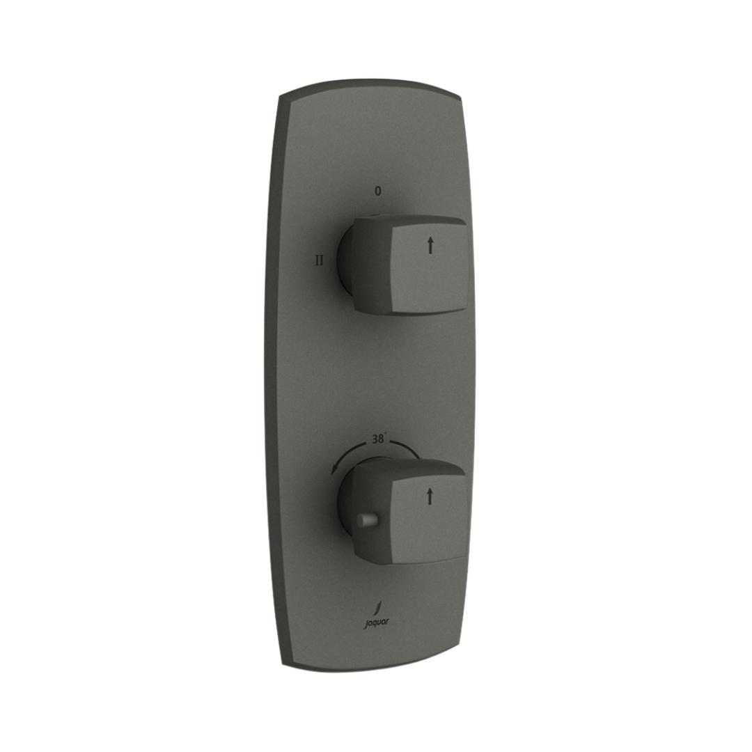 Jaquar 2 Way Thermostatic Diverter ARC ARC-GRF-87681 Normal Flow - Graphite Finish