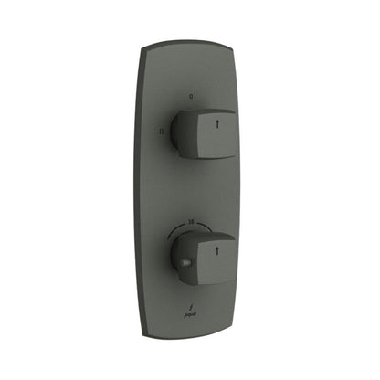 Jaquar 2 Way Thermostatic Diverter ARC ARC-GRF-87681 Normal Flow - Graphite Finish
