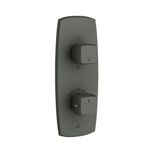 Jaquar 3 Way Thermostatic Diverter ARC ARC-GRF-87683 Normal Flow - Graphite Finish
