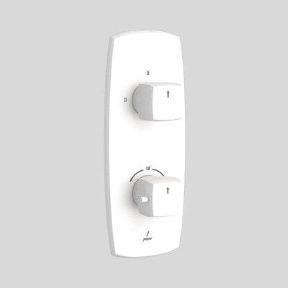Jaquar 2 Way Thermostatic Diverter ARC ARC-WHM-87681 Normal Flow - White Matt Finish