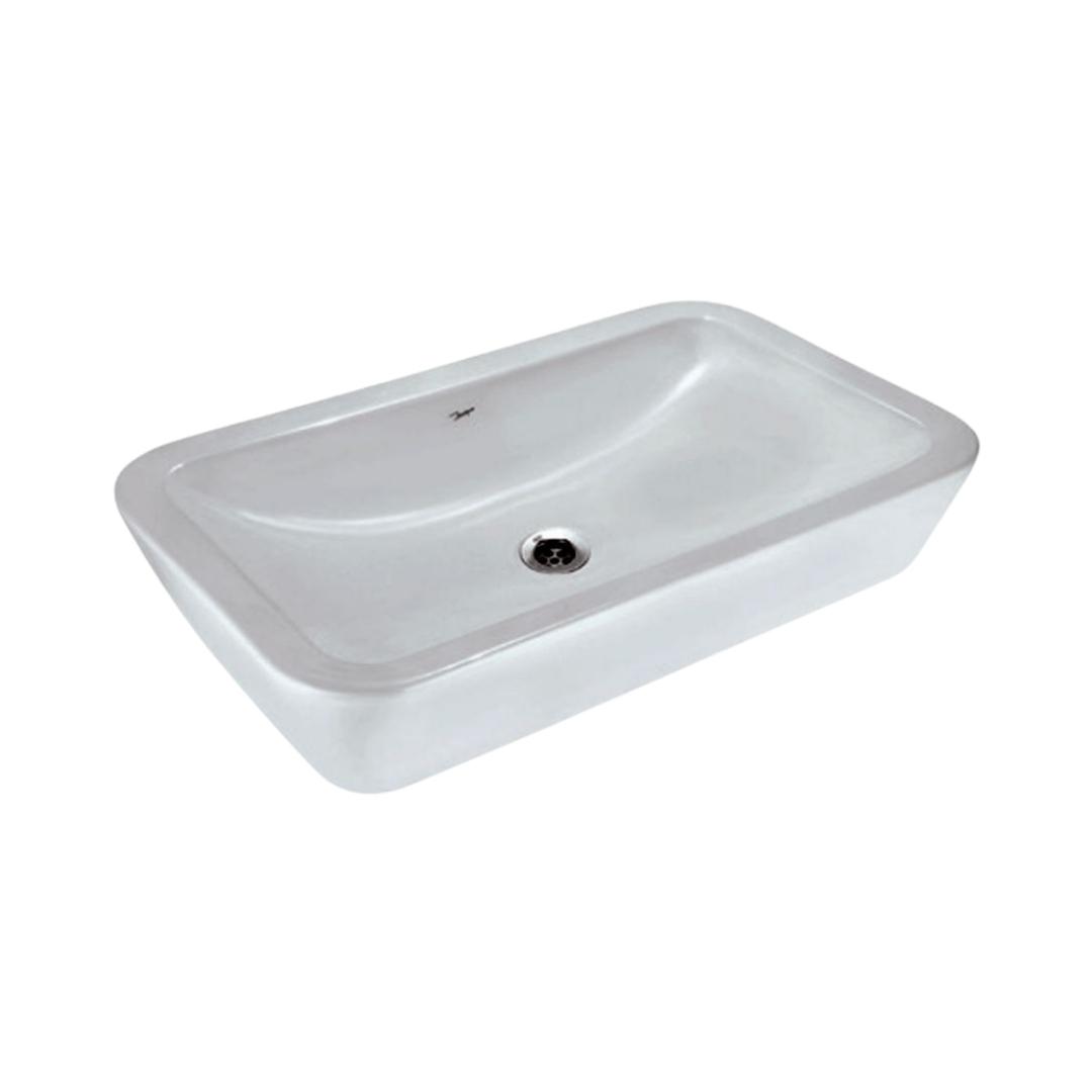Jaquar - Table Top Rectangle White Wash Basin - Aria - ARS WHT 39903 by ...