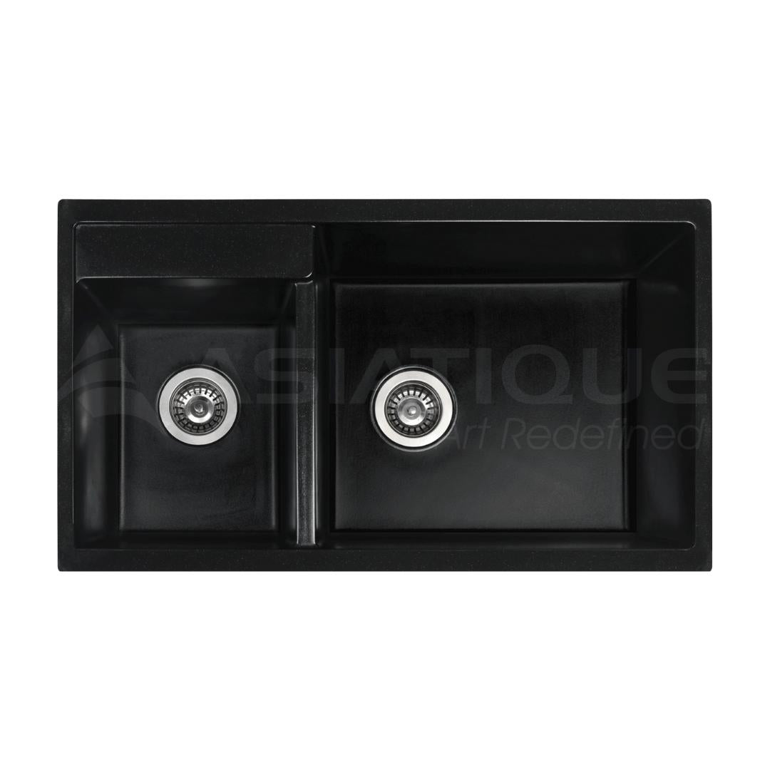 Asiatique Quartz Sink Alex ALEX ( 34 x 20 inches )  -  Black