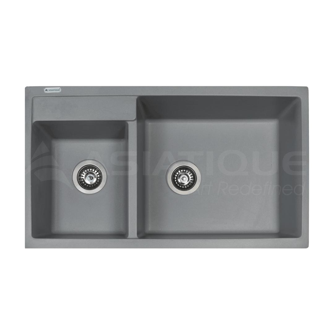 Asiatique Quartz Sink Alex ALEX ( 34 x 20 inches )  -  Mercury