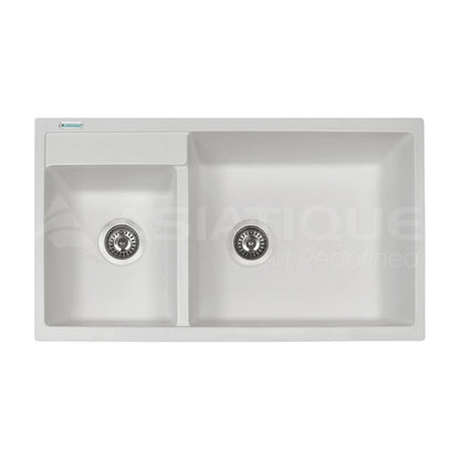Asiatique Quartz Sink Alex ALEX ( 34 x 20 inches )  -  White