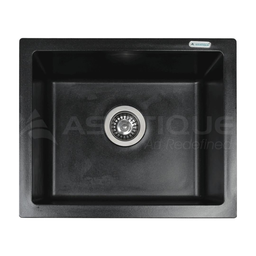 Asiatique Quartz Sink Arena ARENA ( 21 x 18 inches )  -  Black