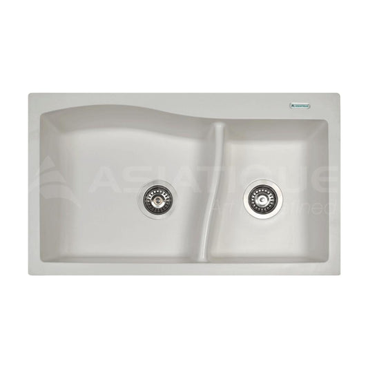 Asiatique Quartz Sink Diamond DIAMOND ( 32 x 19 inches )  -  White