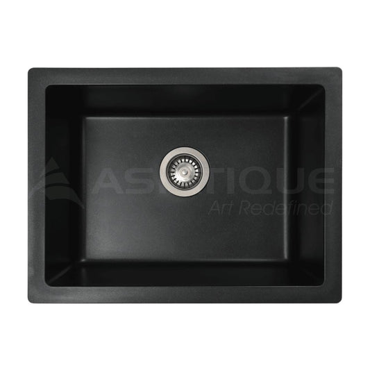 Asiatique Quartz Sink Ikon IKON ( 24 x 18 inches )  -  Black