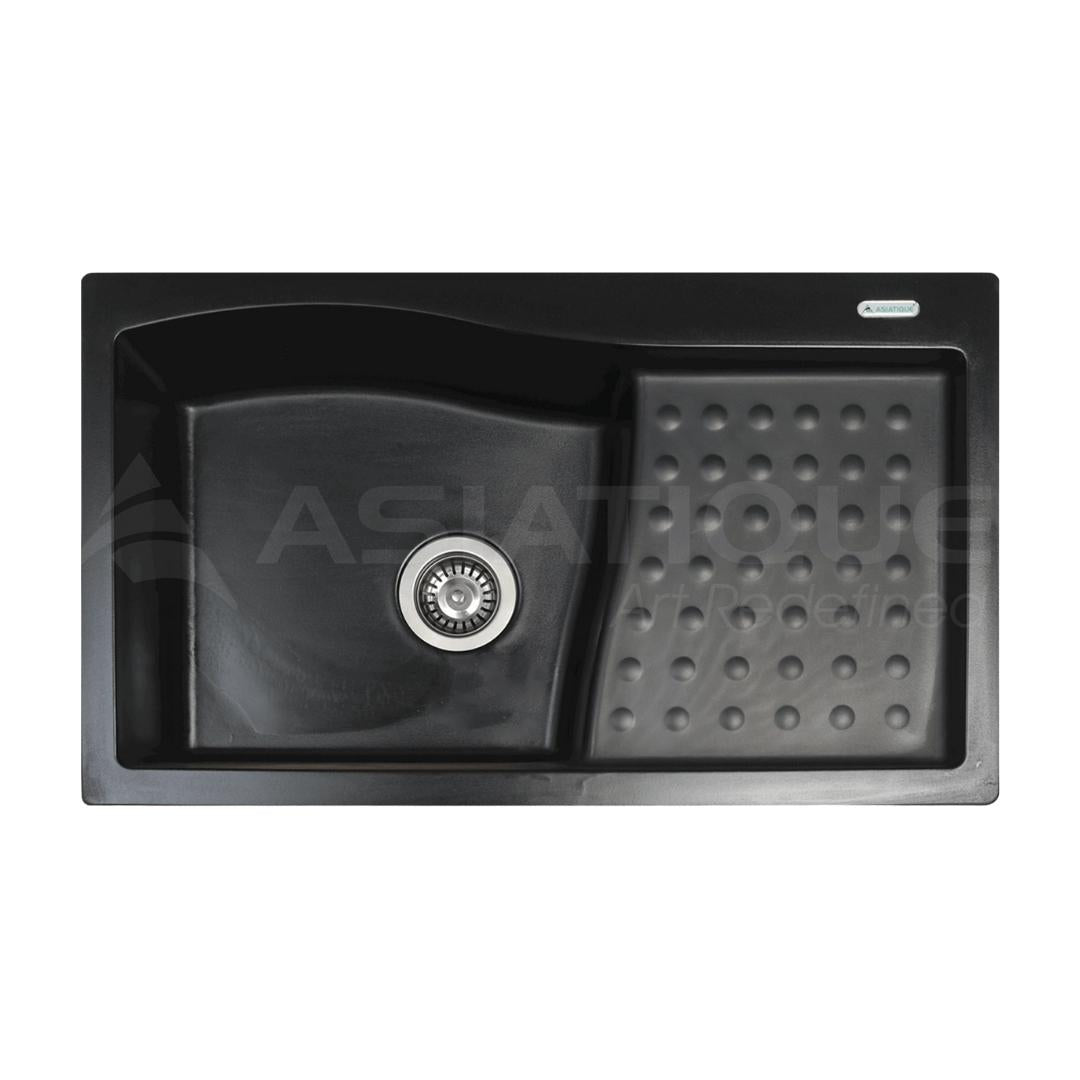 Asiatique Quartz Sink Metra METRA ( 32 x 19 inches )  -  Black