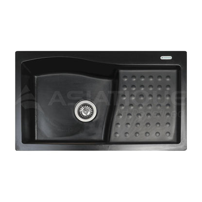 Asiatique Quartz Sink Metra METRA ( 32 x 19 inches )  -  Black