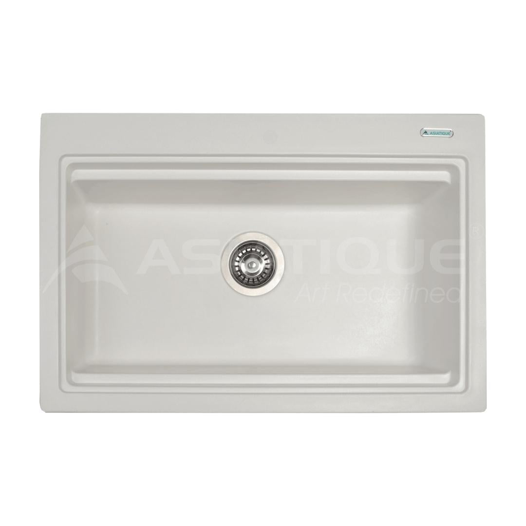 Asiatique Quartz Sink Precis PRECIS ( 28.5 x 19 inches )  -  White