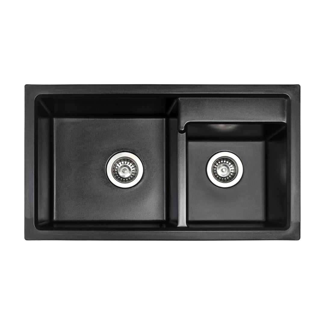 Asiatique Quartz Sink Vienna VIENNA ( 31 x 18 inches )  -  Black