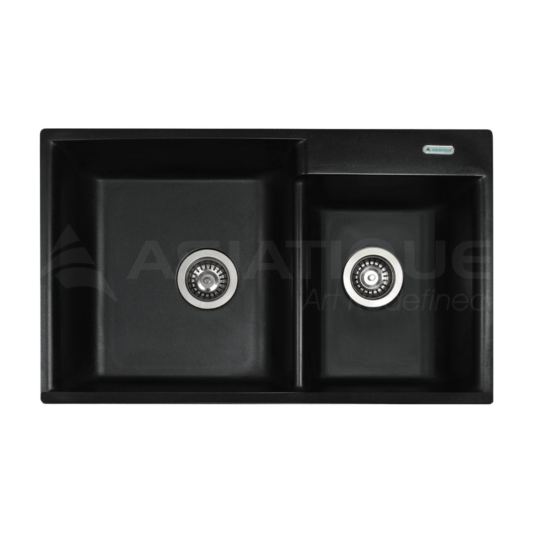 Asiatique Quartz Sink Vision VISION ( 31 x 19.5 inches )  -  Black