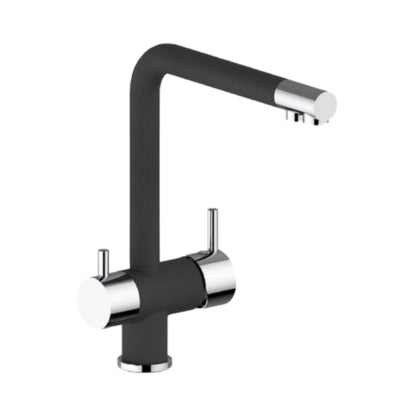 Hafele Table Mounted Regular Kitchen RO + Sink Mixer BE-PURE with Swinging Spout in Anthracite Finish
