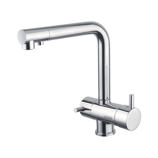 Hafele Table Mounted Regular Kitchen RO + Sink Mixer BE-PURE with Swinging Spout in Chrome Finish