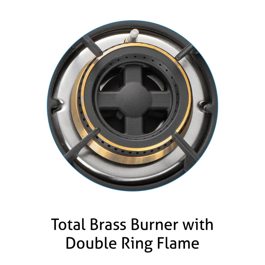 Glen 60 cm 4 Burner Hob BH 1064 RO HT TOTAL DB