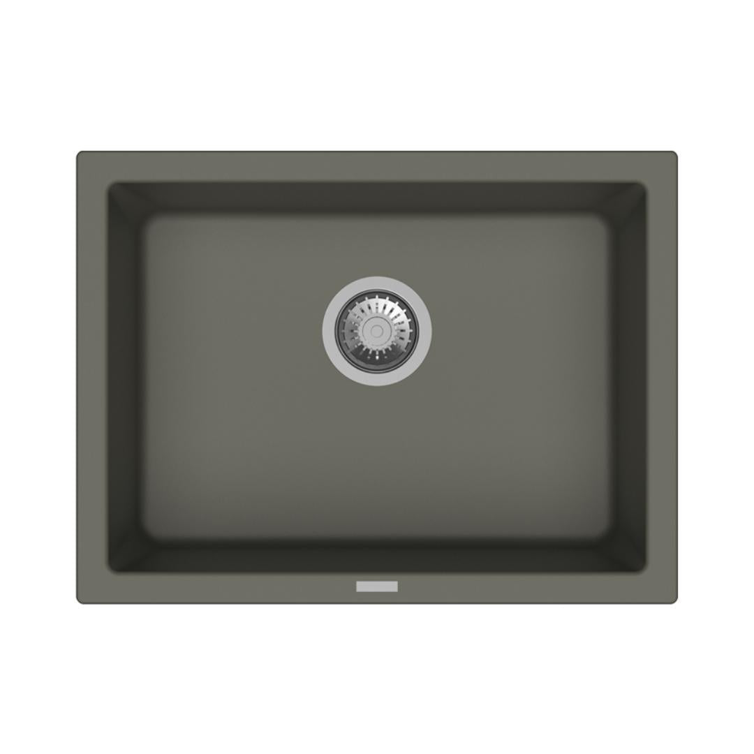 Carysil Quartz Sink Single Bowl SINGLE BOWL BIG BOWL ( 24 x 18 inches )  -  Concrete