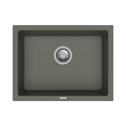 Carysil Quartz Sink Single Bowl SINGLE BOWL BIG BOWL ( 24 x 18 inches )  -  Concrete