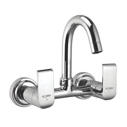 Cavier Wall Mounted Regular Kitchen Sink Mixer Bold BL-05-147 with Swinging Spout in Chrome Finish