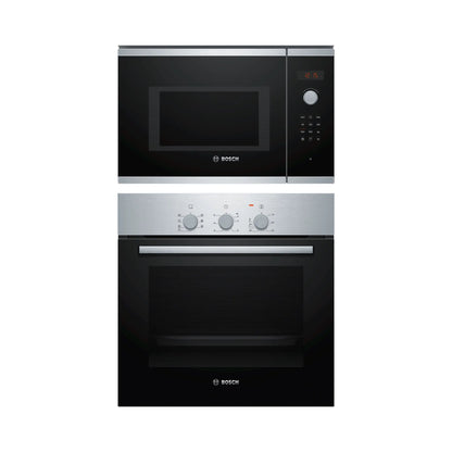 Bosch Built In Oven HBF011BR1I + Bosch Built-In Microwave Series 4 BEL553MS0I