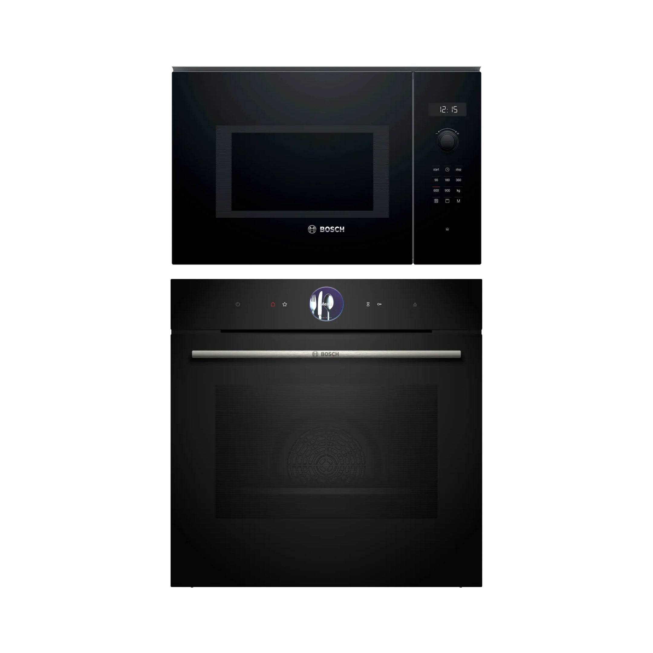 Bosch Built In Oven with Full Steam Function HSG7361B1 + Bosch Built-In Microwave Series 6 BEL554MB0I