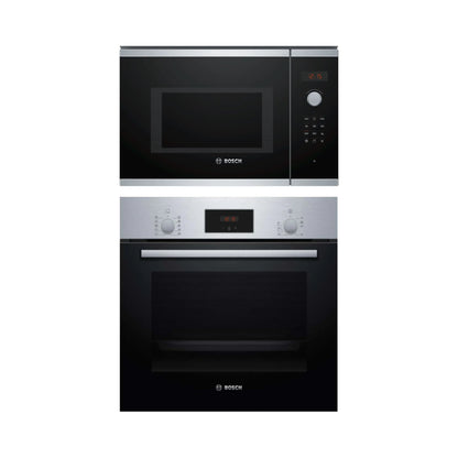 Bosch Built In Oven HBF512BS1I + Bosch Built-In Microwave Series 4 BEL553MS0I