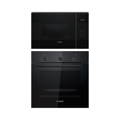 Bosch Built In Oven HBF011BA1I + Bosch Built-In Microwave Series 4 BFL554MB2I