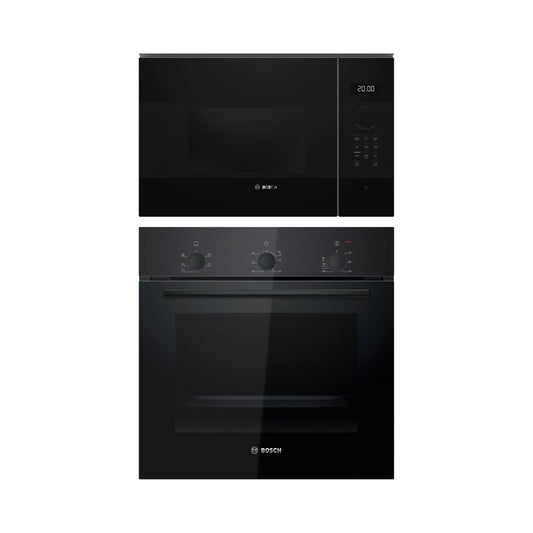 Bosch Built In Oven HBF011BA1I + Bosch Built-In Microwave Series 4 BFL554MB2I