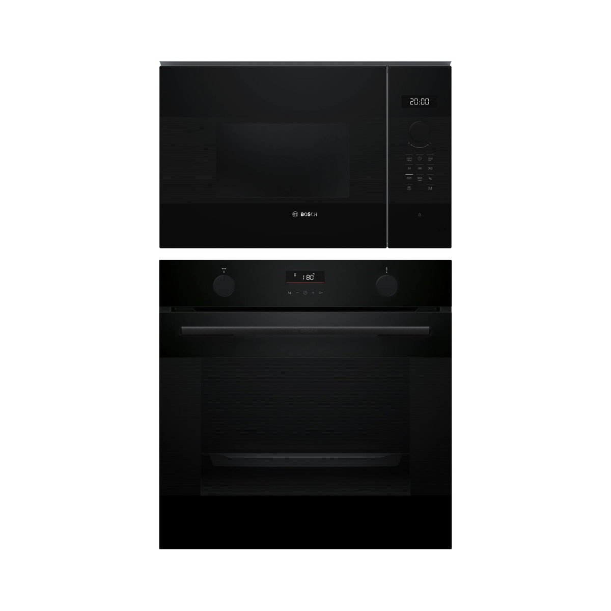 Bosch Built In Oven with Air Fryer Series 4 HUA716EA0I + Bosch Built-In Microwave Series 4 BFL554MB2I