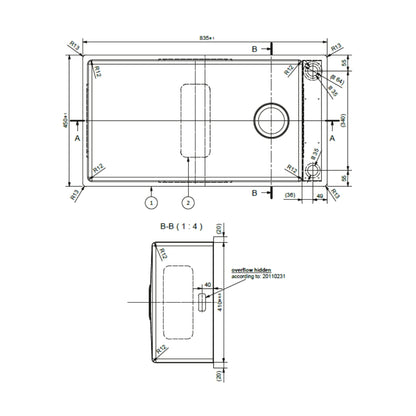Franke Stainless Steel Sink Box Deluxe BOX DELUXE BXX 210 110 73 ( 33 x 18 inches ) - Satin