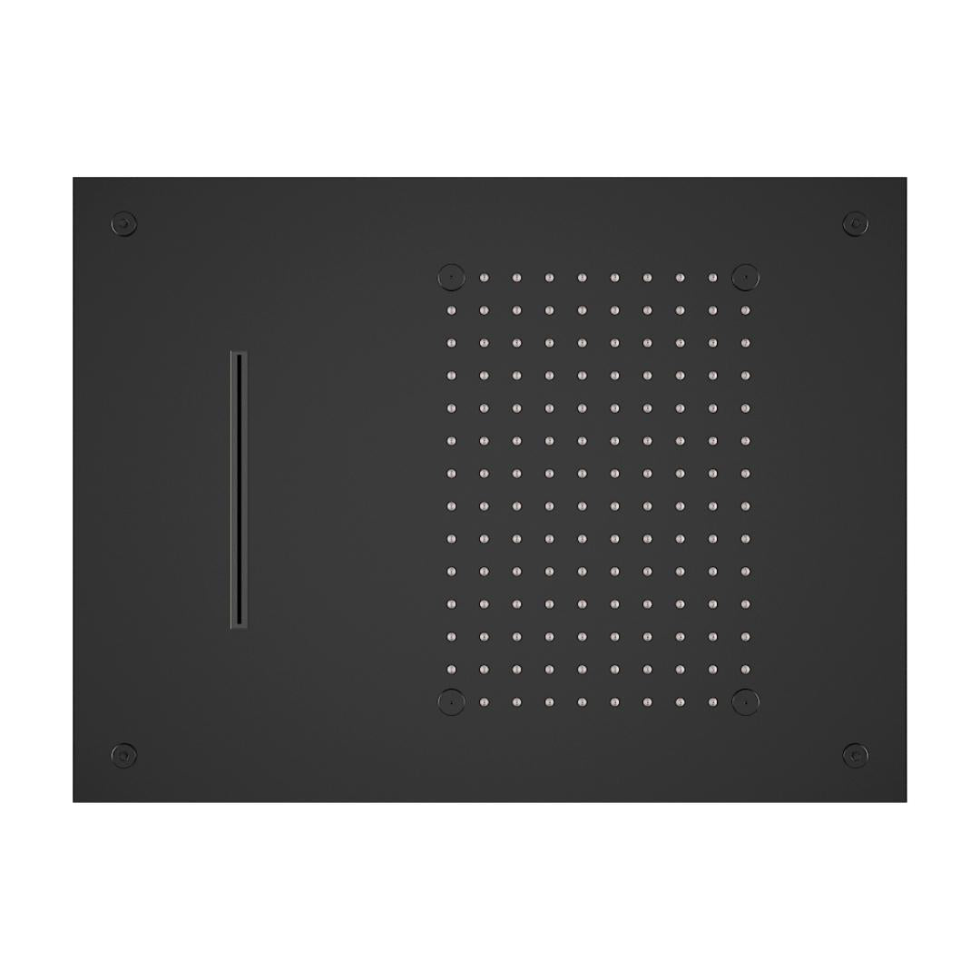 Colston Multi Flow Overhead Shower BRISBANE MIST BM - Black Matt