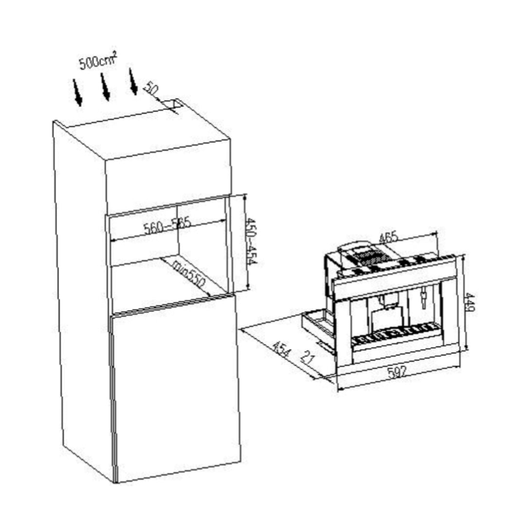 Carysil Built-In Coffee Machine BUILT IN COFFEE MACHINE 01