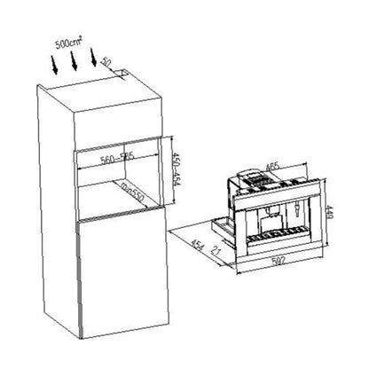 Carysil Built-In Coffee Machine BUILT IN COFFEE MACHINE 01
