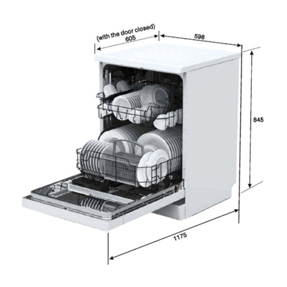 Carysil Free Standing Dishwasher DW 03 with 12 Place Settings