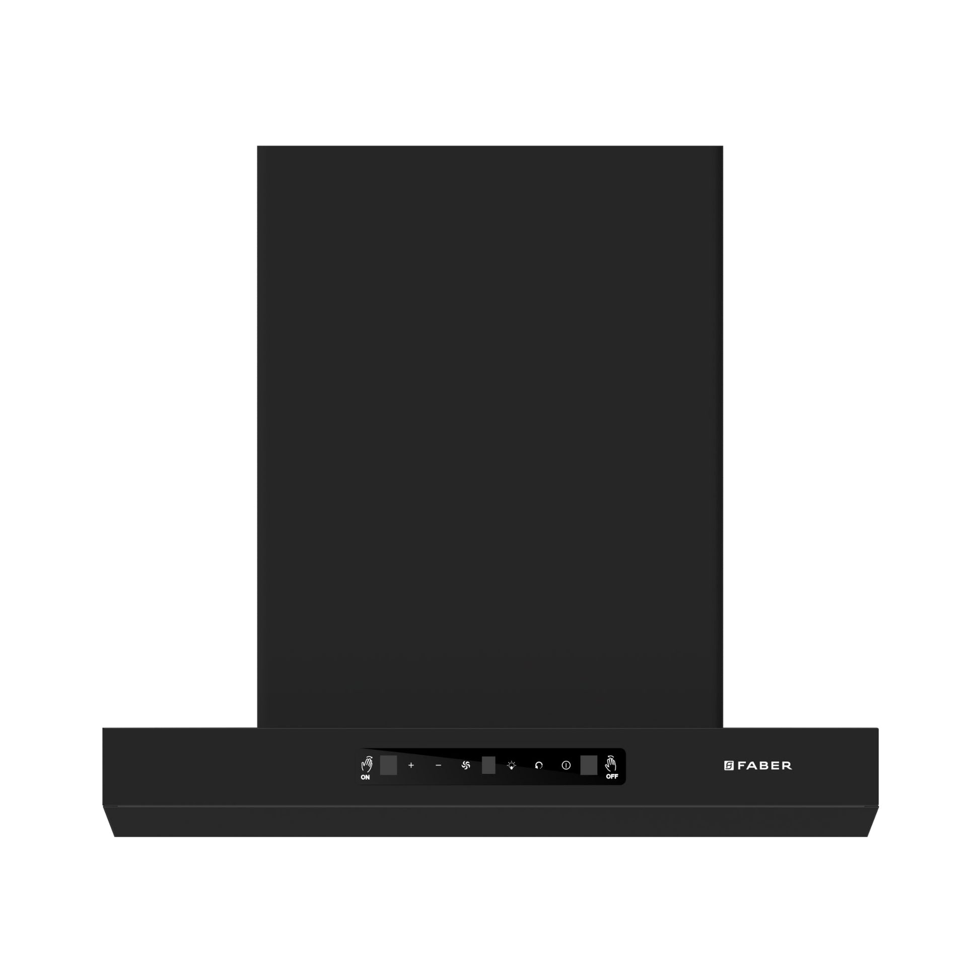 Faber 60 cm Wall Mounted Chimney Charm Series HOOD CHARM BLDC HC SC FL BK IN 60 T + Faber Cooking Range FCR 44L 4B 4FBK