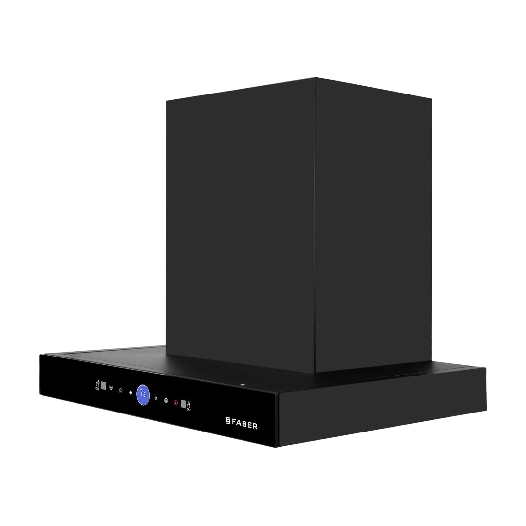Faber 60 cm Wall Mounted Chimney Gen-I Series DAZZLE BLDC FL HC BK 60 + Faber Cooking Range FCR 52L 4B BEG