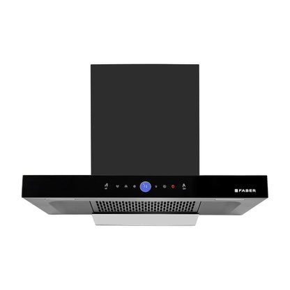 Faber 75 cm Wall Mounted Chimney Gen-I Series DAZZLE BLDC FL HC BK 75 + Faber 75 cm 3 Burner Hob Bella Series BELLA HT 753 BR AI