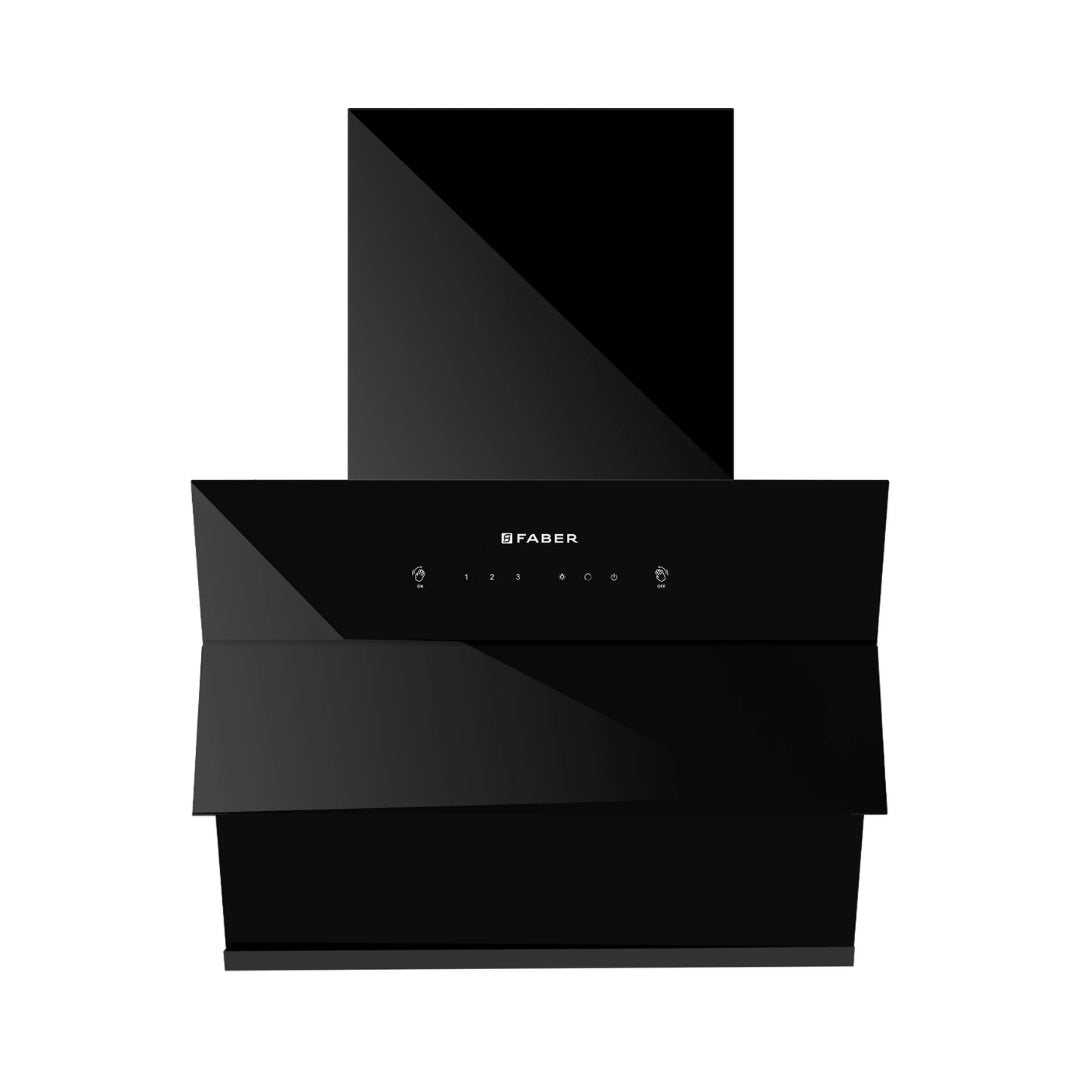 Faber 60 cm Wall Mounted Chimney Auto Clean Series HOOD ARIES FL HC SC BK IN 60 + Faber 70 cm 4 Burner Hob Experia Series EXPERIA HT 704 ALU AI