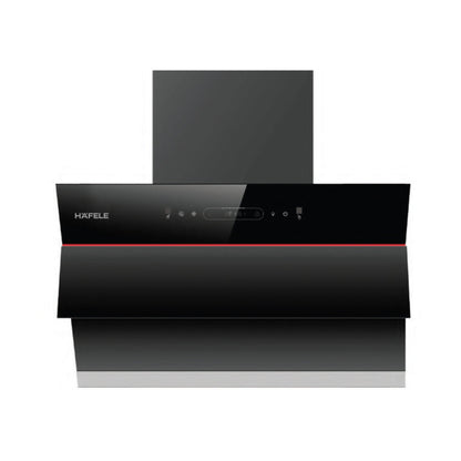 Hafele 60 cm Wall Mounted Chimney Essentia Series RENATA INCLINED 60 + Hafele 70 cm 4 Burner Hob Essentia Series VERENA 470