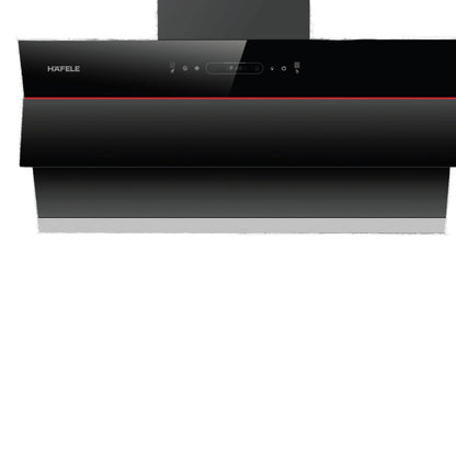 Hafele 90 cm Wall Mounted Chimney Essentia Series RENATA INCLINED 90 + Hafele 90 cm 4 Burner Hob Essentia Series VERENA 490