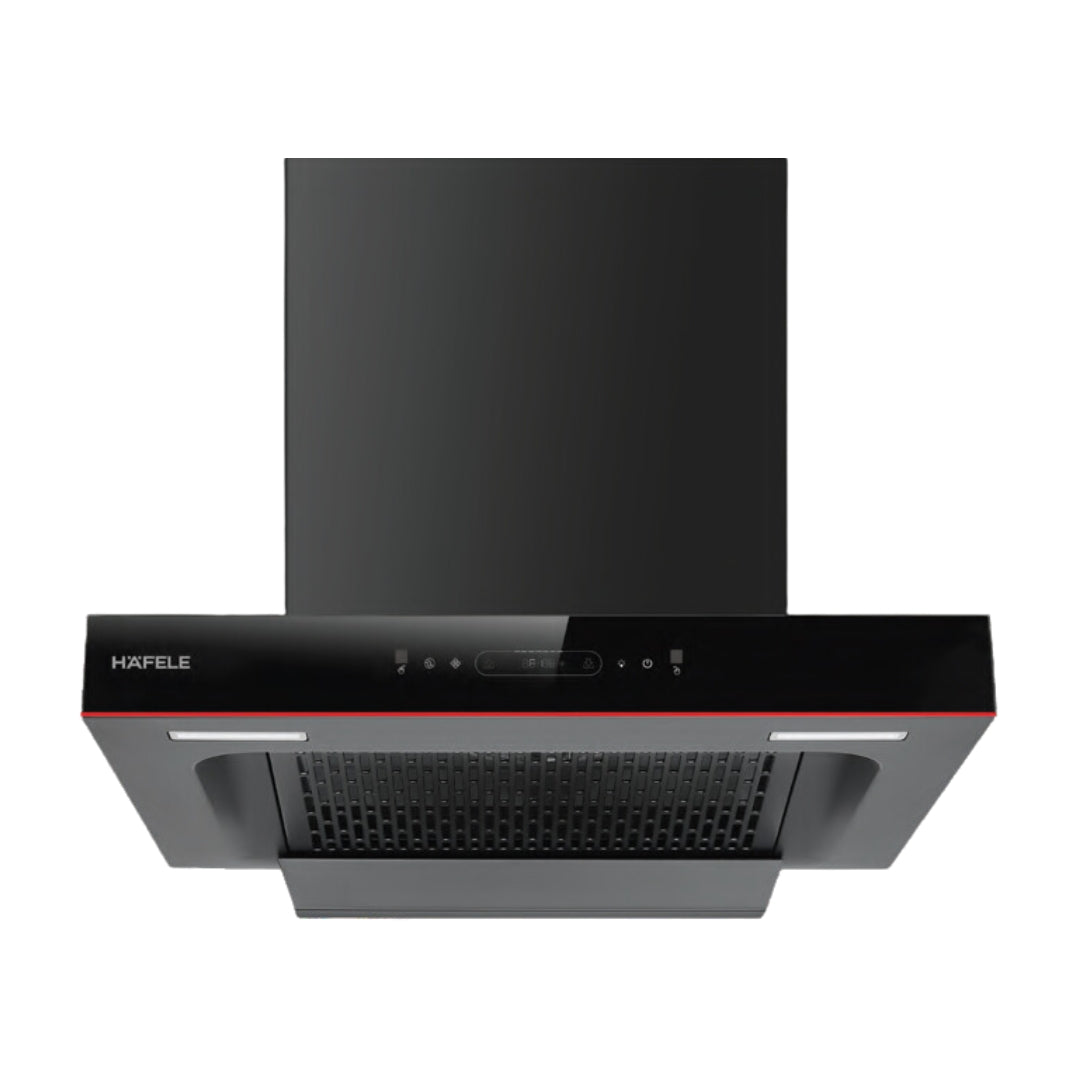 Hafele 60 cm Wall Mounted Chimney Essentia Series RENATA T-60 HOOD + Hafele 60 cm 3 Burner Hob Essentia Series AUGUSTA 360