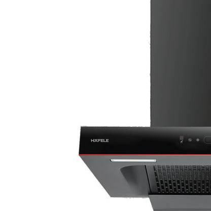 Hafele 60 cm Wall Mounted Chimney Essentia Series RENATA T-60 HOOD + Hafele 60 cm 3 Burner Hob Essentia Series AUGUSTA 360