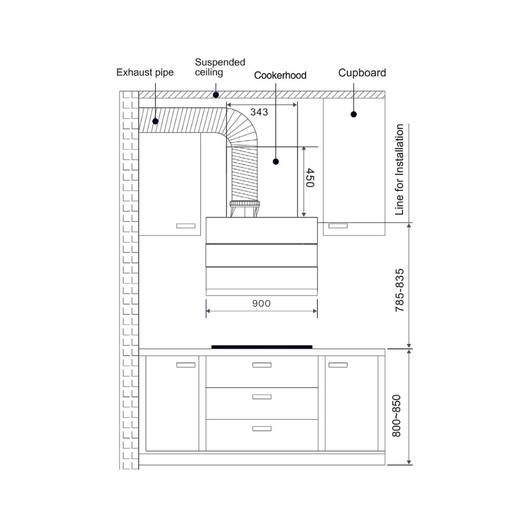 Hafele Built In Oven DIAMOND 77 BIO + Hafele Built-In Convection Microwave DIAMOND 34 MWO + Hafele 90 cm Wall Mounted Chimney TERESA NEO I-90 BLDC + Hafele 86 cm 4 Burner Hob Altius Plus Matt Series ALTIUS PLUS MATT GLASS 490 + Hafele 2 Zones Induction Hob NERO 30